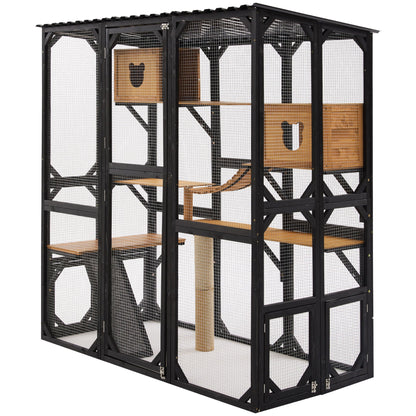 Multi Level Outdoor Cat Enclosure and Platform