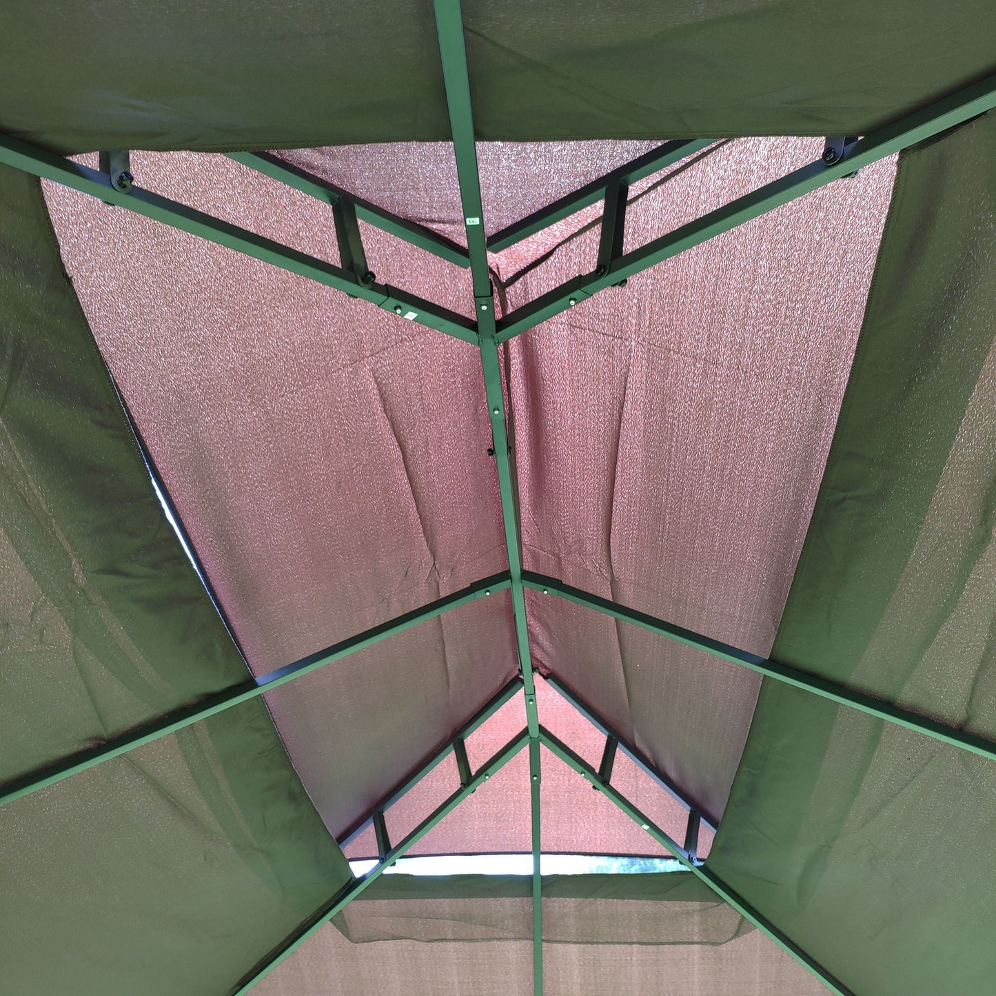 13x10 Outdoor Gazebo Canopy With Double Roof