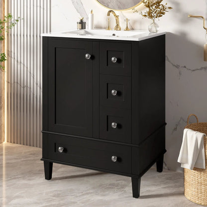 Bathroom Vanity With Basin and Soft Close Drawers