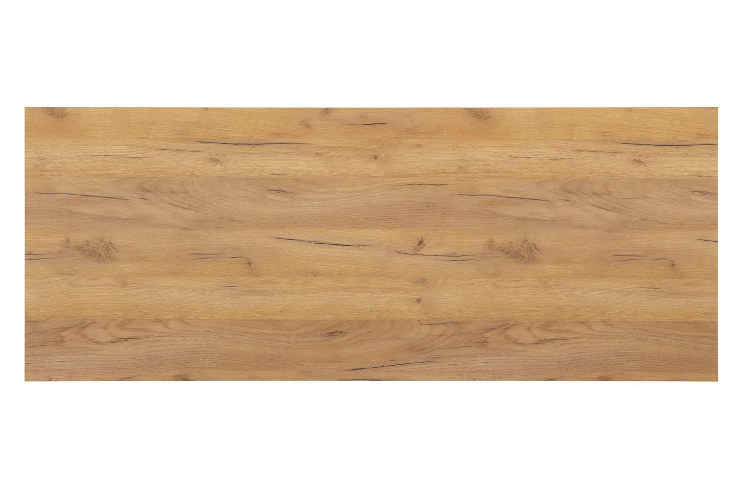 Golden Oak Desk with Four Storage Shelves