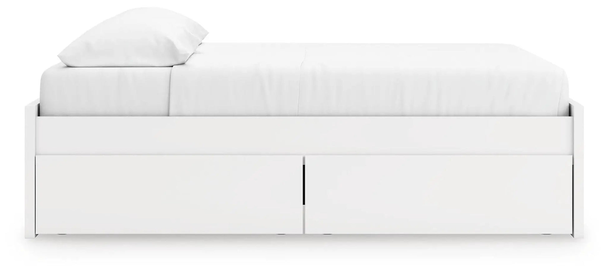 Onita platform bed with white finish and built-in storage drawers by Unique Piece Furniture on Tampa Home & Garden Store