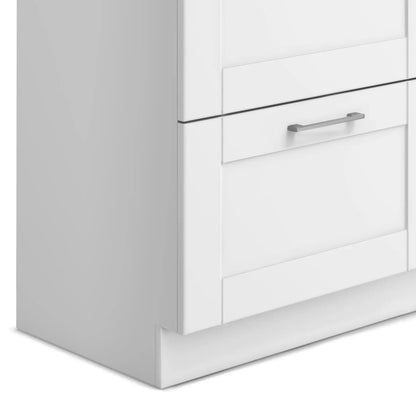 Shaker Laundry Cabinet with Sink and Faucet White