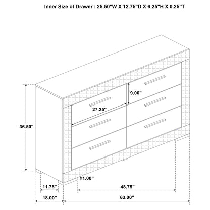 Pierce 4-Piece Bedroom Set with LED Lighting by HouseOfZazla on Tampa Home & Garden Store