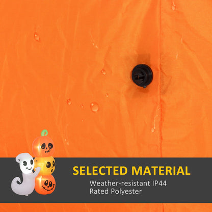 HouseOfZazla 5-Foot Illuminated Halloween Ghost and Pumpkin Inflatable outdoor decor on Tampa Home & Garden Store
