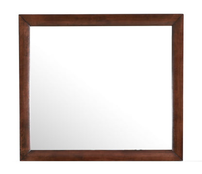 Marilla Mirror with Low Distortion Glass in dark brown wood frame wall mirror by HouseOfZazla on Tampa Home & Garden Store