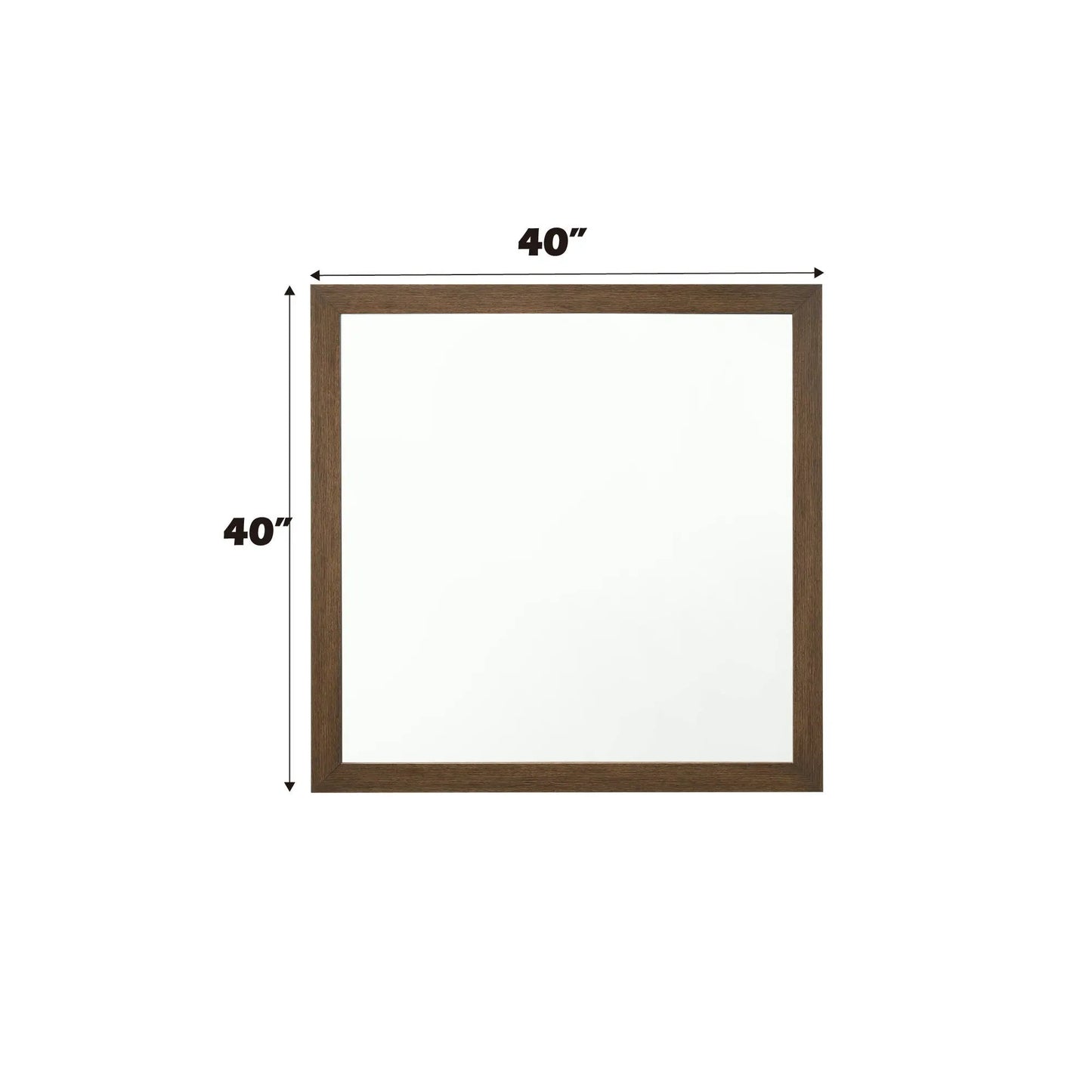 Miquell versatile orientation mirror by Unique Piece Furniture, 40x40 inch wooden frame on Tampa Home & Garden Store