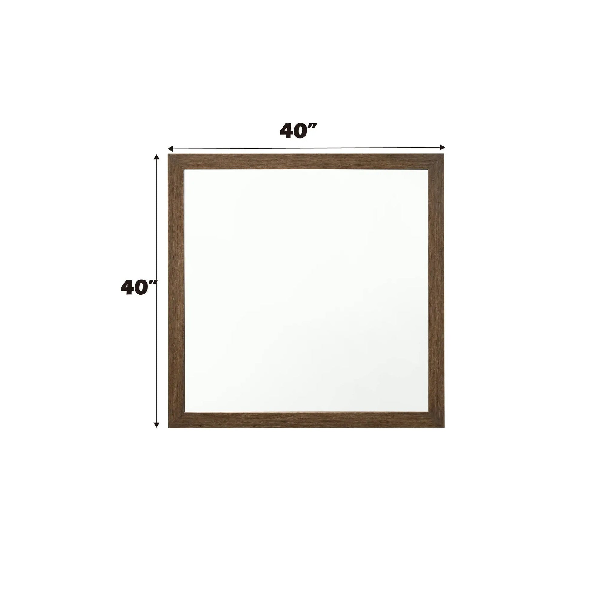 Miquell versatile orientation mirror by Unique Piece Furniture, 40x40 inch wooden frame on Tampa Home & Garden Store