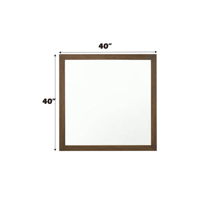Miquell versatile orientation mirror by Unique Piece Furniture, 40x40 inch wooden frame on Tampa Home & Garden Store