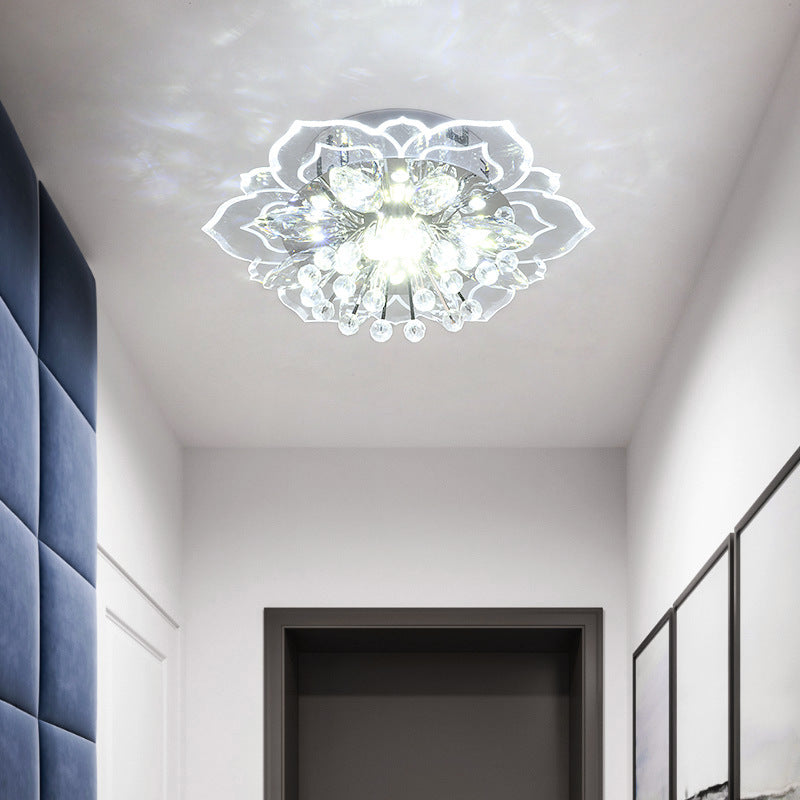 Lámpara de corredor de cristal pequeña Lámpara de sala de estar moderna minimalista
