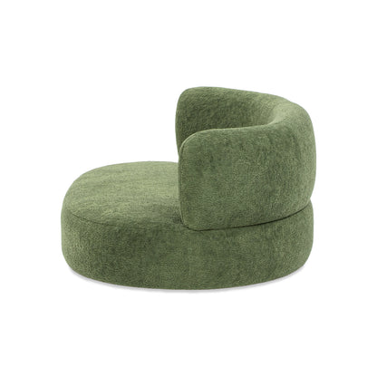 Shep 36in curved dog sofa bed moss green fleece, medium by HouseOfZazla on Tampa Home & Garden Store