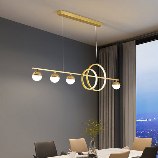 Rectangular Table Lamp Creative New Dining Room Bar Simple Modern Chandelier - Tampa Home & Garden Store
