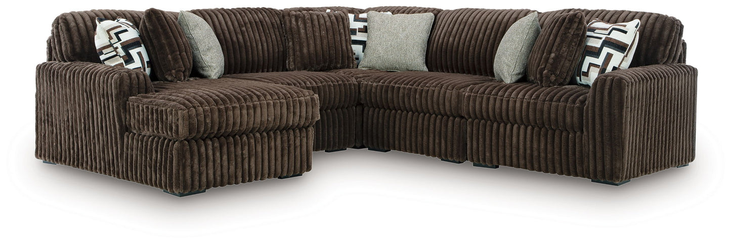 Midnight Madness Sectional and Jumbo Corduroy