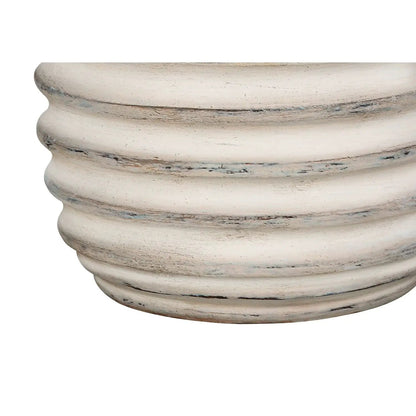 Table lamp resin cream, ribbed distressed base, by Unique Piece Furniture on Tampa Home & Garden Store