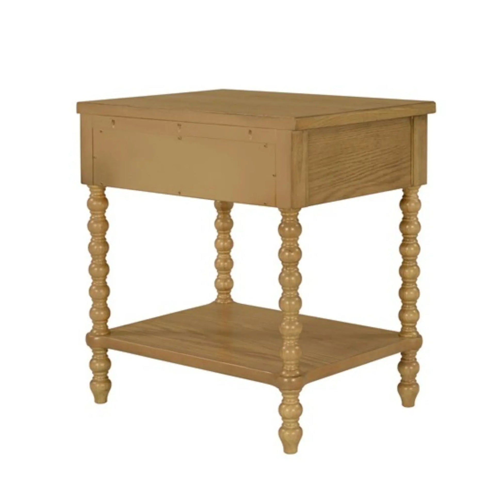 Traditional nightstand table with drawer and shelf by Unique Piece Furniture in wood on Tampa Home & Garden Store