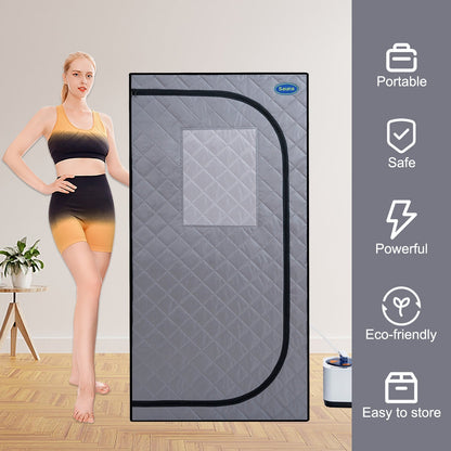 Portable Grey Mini Steam Sauna Tent and Home Spa