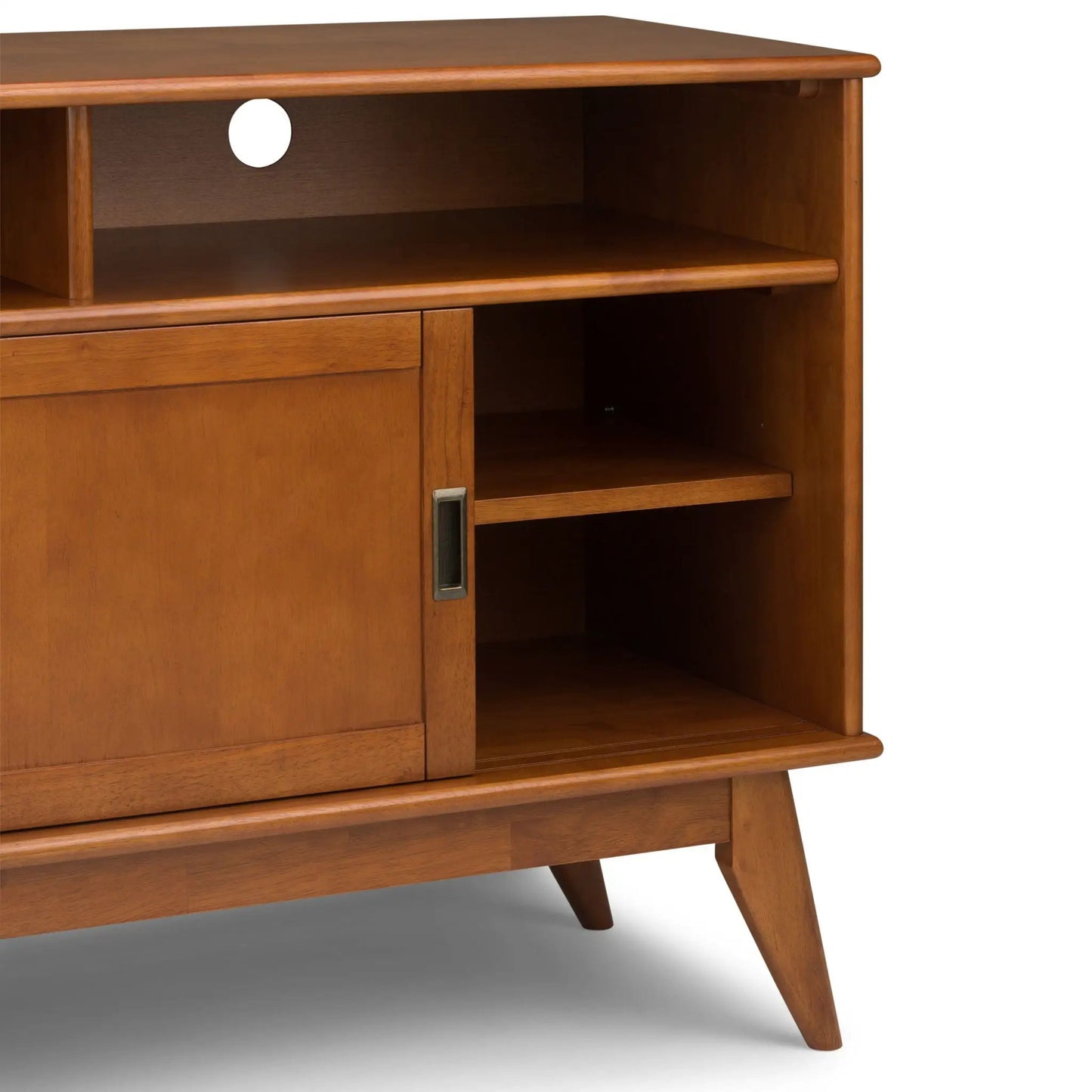 Draper Handcrafted Mid Century Low TV Media Stand