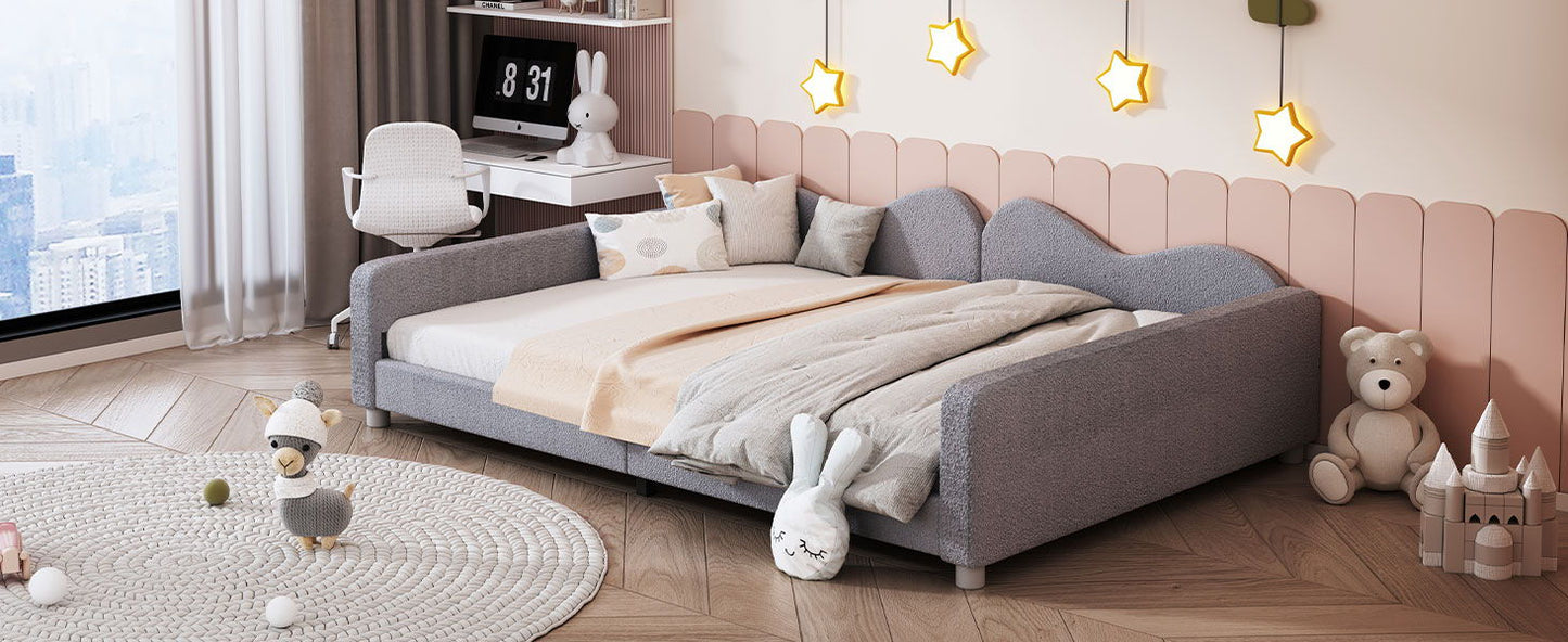Modern Sherpa Daybed and Cloud Shaped Backrest