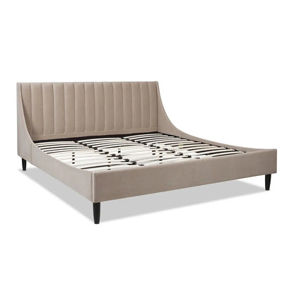 Aspen Vertical Tufted Headboard Platform Bed