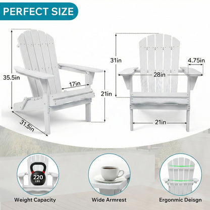Pair of folding Adirondack lounge chairs with embossed grain texture in gray on Tampa Home & Garden Store