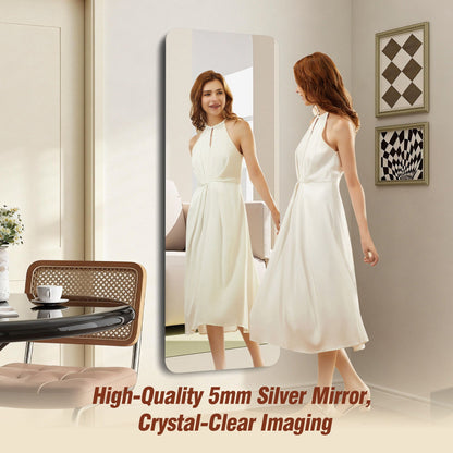 Full Body Round Corner Mirror, HouseOfZazla, tall wall mirror with rounded corners on Tampa Home & Garden Store