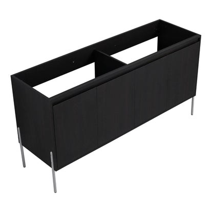 Freestanding black bathroom vanity with cabinet doors and soft close by Unique Piece Furniture on Tampa Home & Garden Store