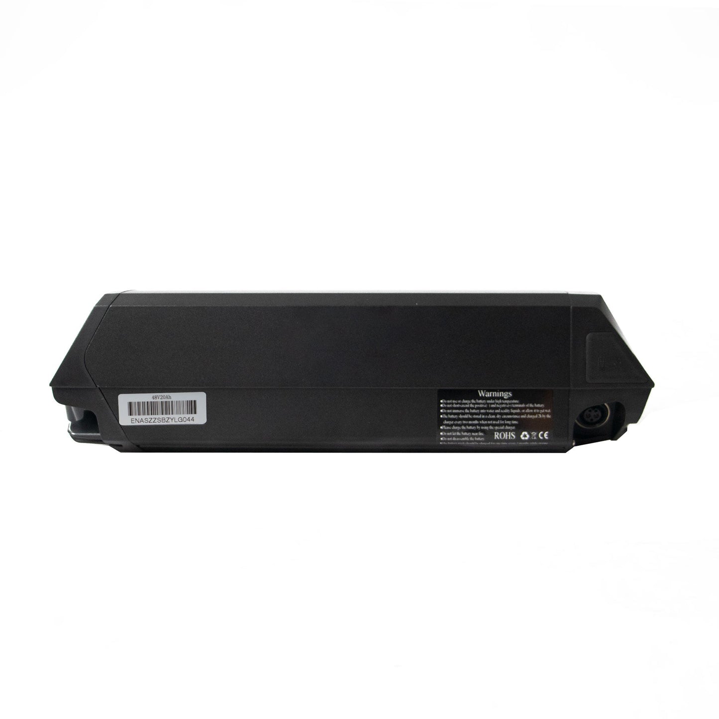 EUNORAU MAX/G20/30 cargo bike battery, black rectangular lithium-ion pack with barcode label on Tampa Home & Garden Store