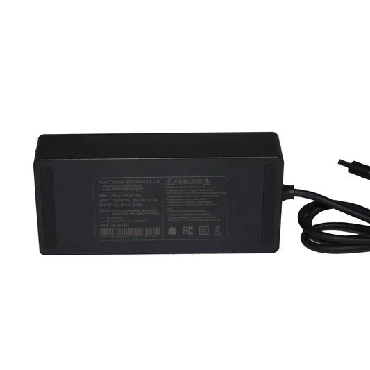 EUNORAU 48V2A 2.0 US/CA Ebike Charger, black rectangular wall charger with cord on Tampa Home & Garden Store