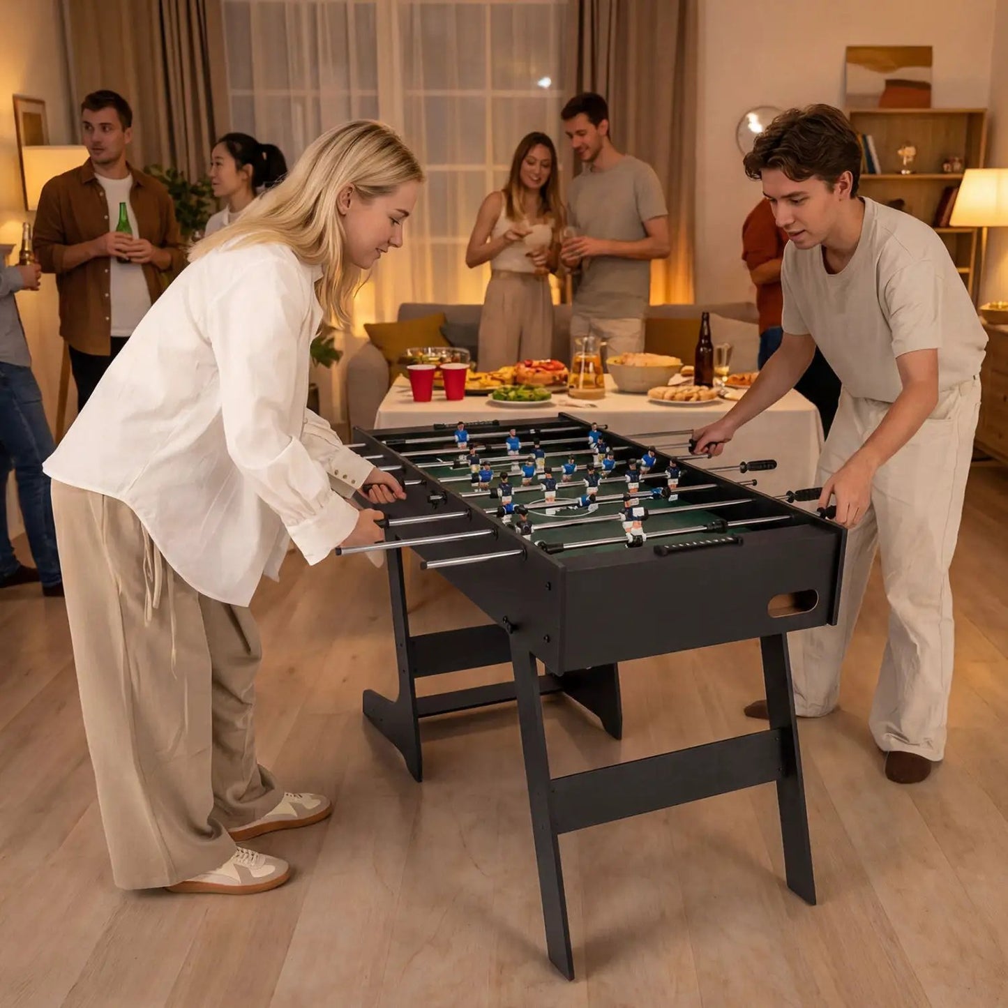 48 Inch Folding Foosball Table for Competition Size