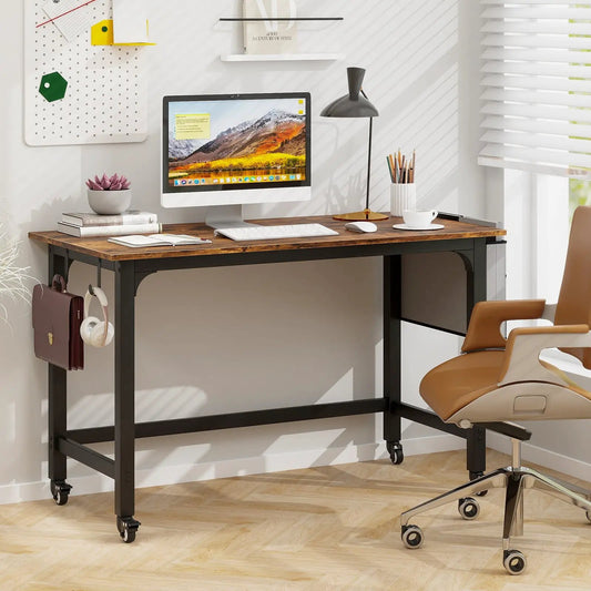 48 Inch Mobile Computer Desk With 4 Casters