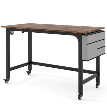 48 Inch Mobile Computer Desk With 4 Casters
