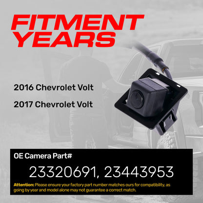 Backup camera for Chevrolet Volt (2016-2017) OEM replacement by Master Tailgaters on Tampa Home & Garden Store