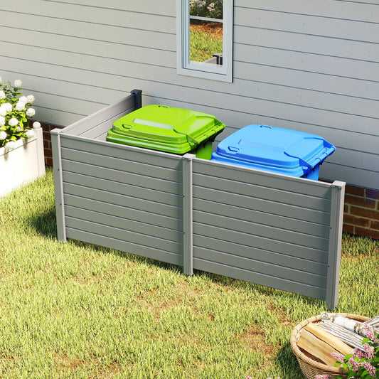 48 x 38 Inch Air Conditioner Fence 3 Panels with Metal Ground Stakes for Patio Backyard - Tampa Home & Garden Store