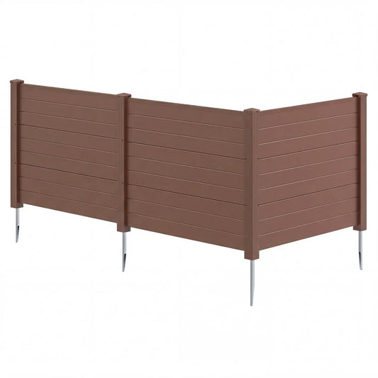 DirectDeals brown 48x38 in air conditioner privacy fence panels, 2-panel outdoor privacy fence on Tampa Home & Garden Store