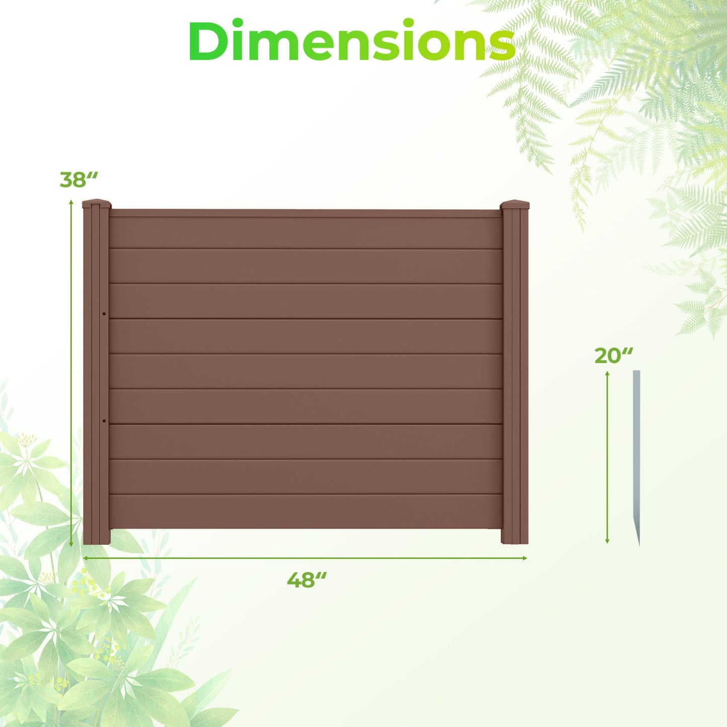 48x38 Inches Air Conditioner Fence and Privacy