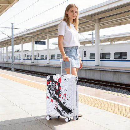 20 Inch PC Spinner Wheel Luggage with Combination Lock hard case pastel white, HouseOfZazla on Tampa Home & Garden Store