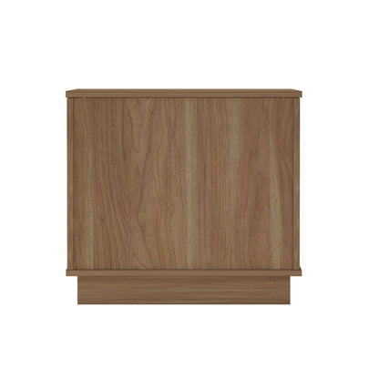 Modern nightstand by HouseOfZazla in light brown wood with push-to-open drawer on Tampa Home & Garden Store