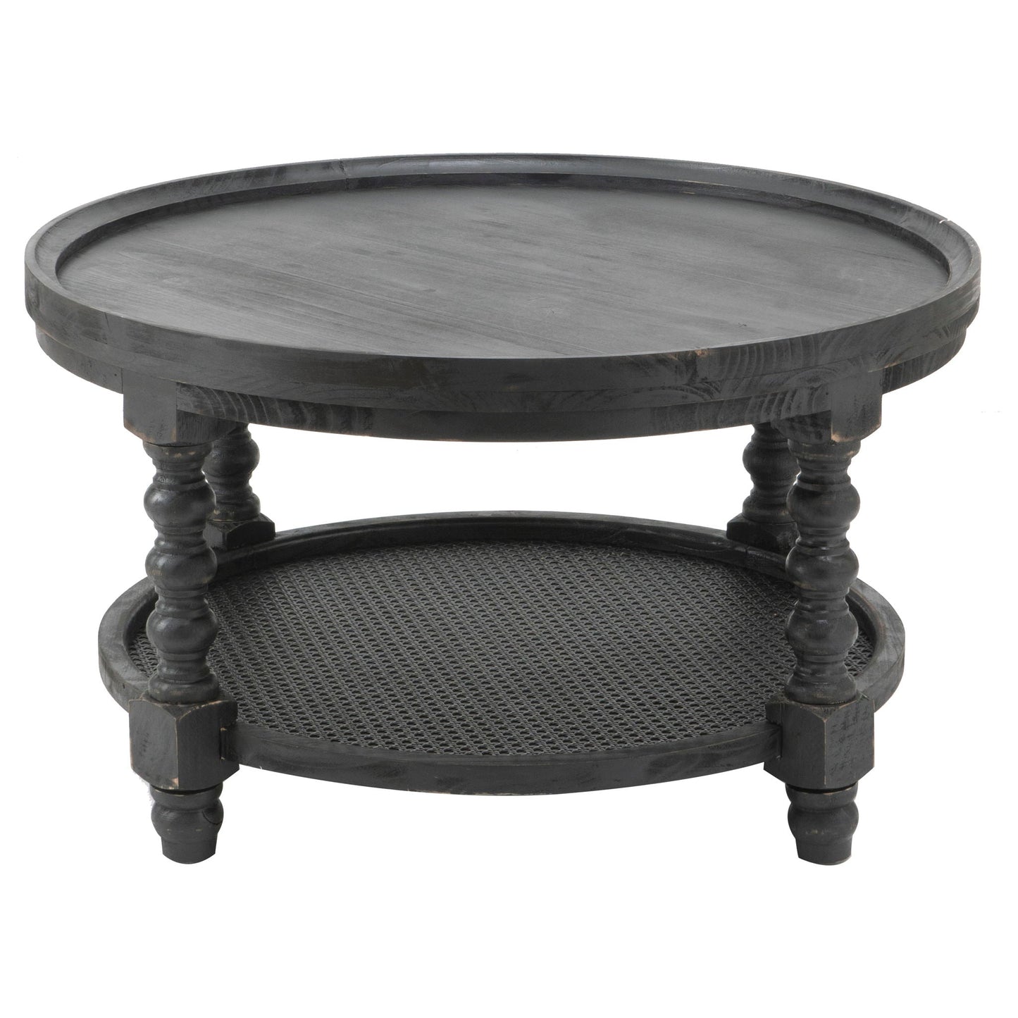 Round Two Tier Side Table and End Table Set