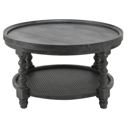 Round Two Tier Side Table and End Table Set