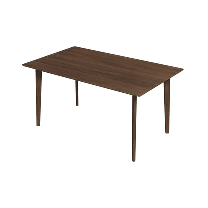 Levi modern rectangular dining table in dark walnut finish by HouseOfZazla on Tampa Home & Garden Store