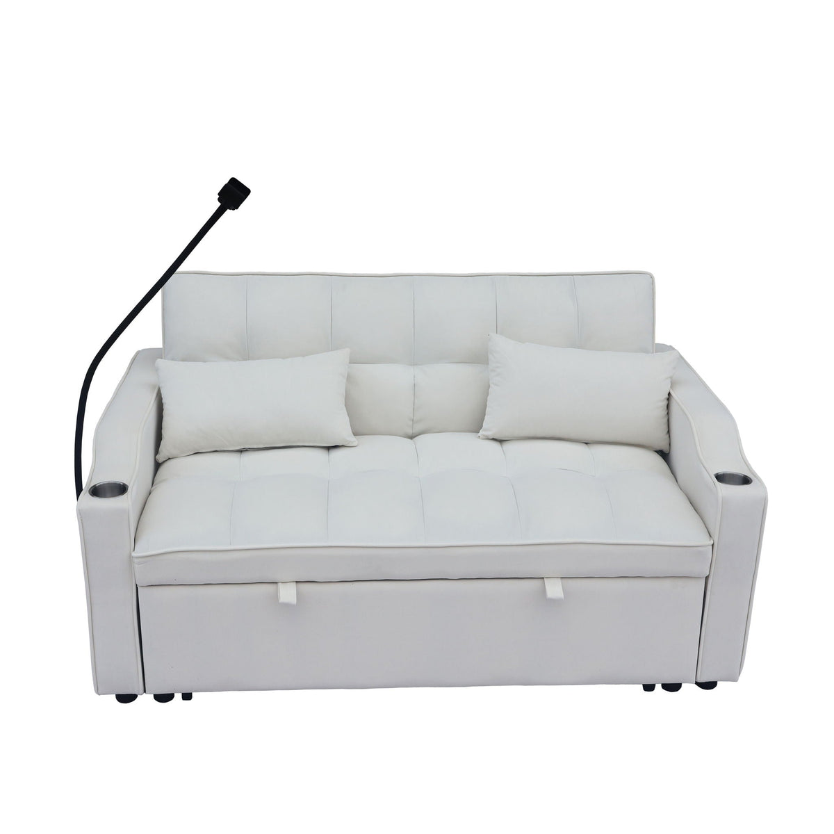 Modern Loveseat Futon Sofa with Pullout Bed