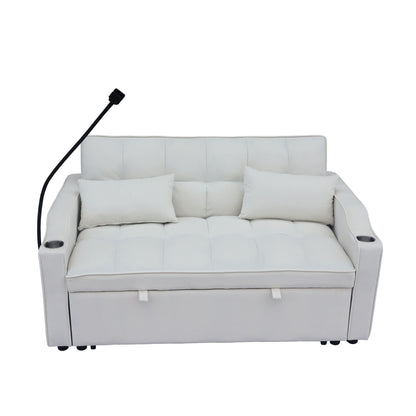 Modern Loveseat Futon Sofa with Pullout Bed
