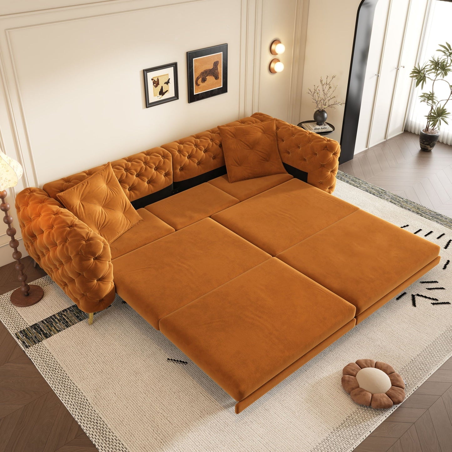 The 3 In 1 Convertible Sofa and Deep Seats