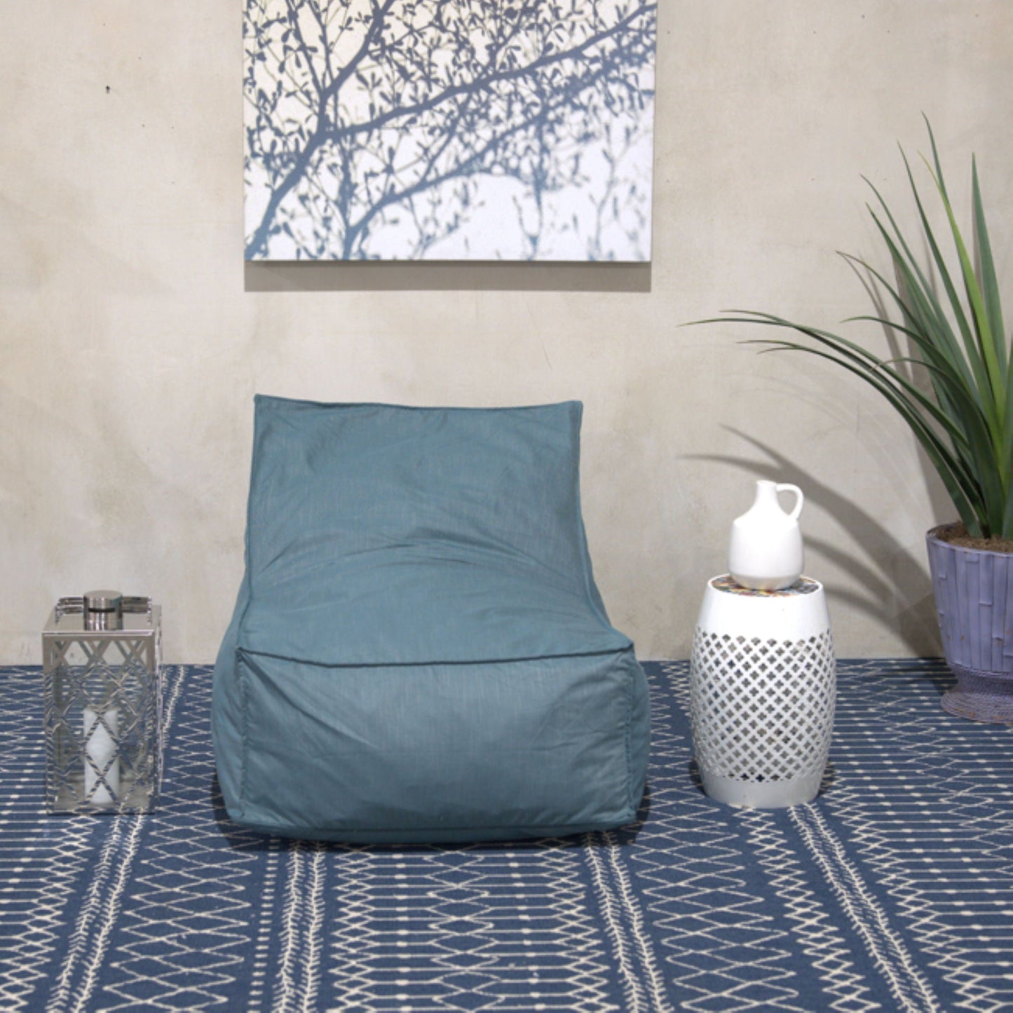 Ettie Water Resistant Fabric Bean Bag Chair