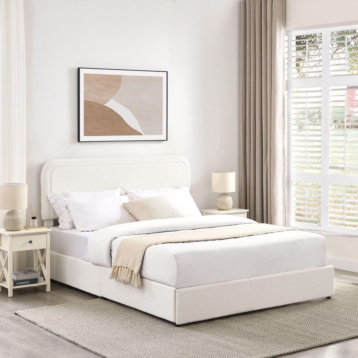 Liv Upholstered Storage Platform Bed with Drawers