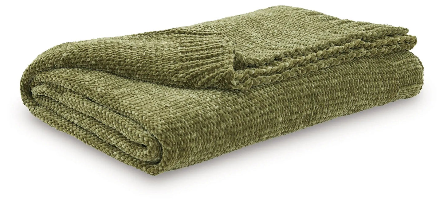 Anawood Chenille Throw Blanket for Sofa and Bed