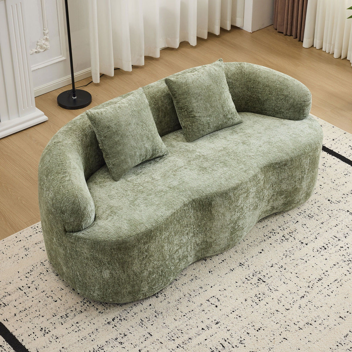 Curved Loveseat Sofa And High Quality Foam