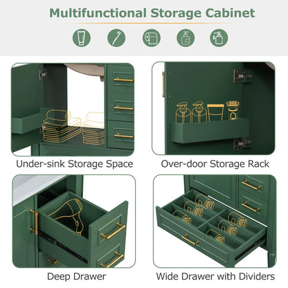Traditional Bathroom Vanity With Soft Close Doors