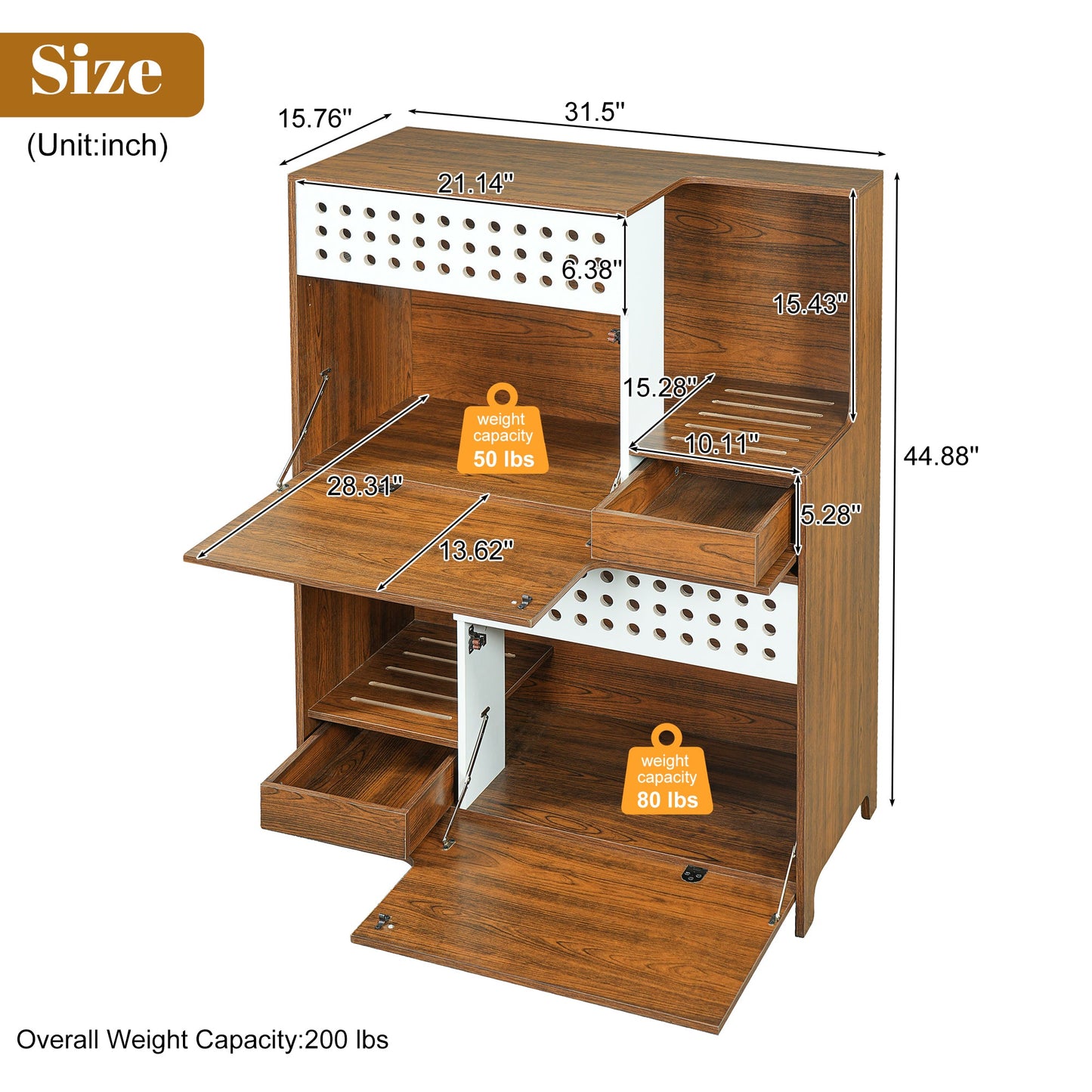 Modern 2in1 cat furniture litter box enclosure side table by HouseOfZazla in wood finish panel on Tampa Home & Garden Store