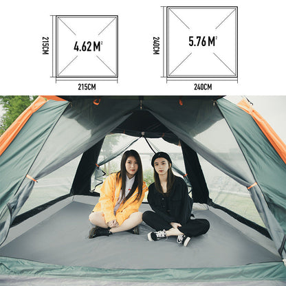 Fully automatic speed beach tent, rainproof for 4-5 people, green-gray My Store on Tampa Home & Garden Store
