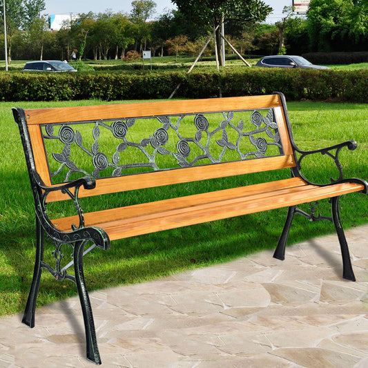 49 1/2 Inch Patio Park Garden Porch Chair Bench - Tampa Home & Garden Store